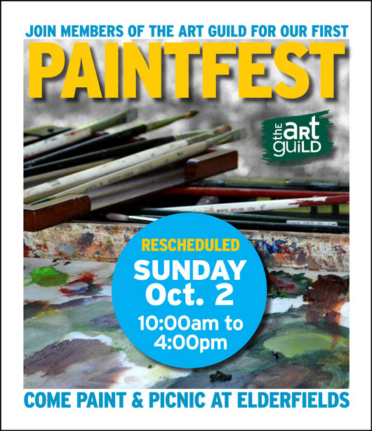 NEW DATE: 10/2!  PAINTFEST AT ELDERFIELDS PRESERVE