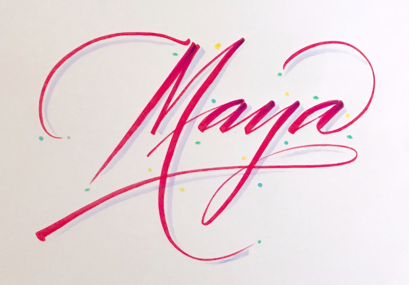 Modern Calligraphy with Felt Markers with Howard Rose, Feb. 9, 2019